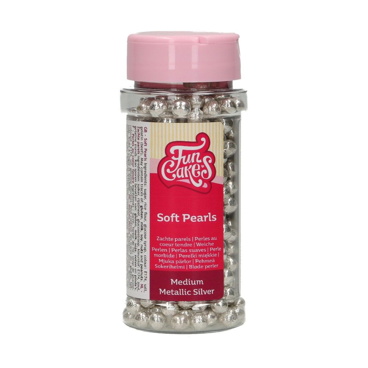 Kakestrø Soft Perler Sølv Metallic, 55g 2
