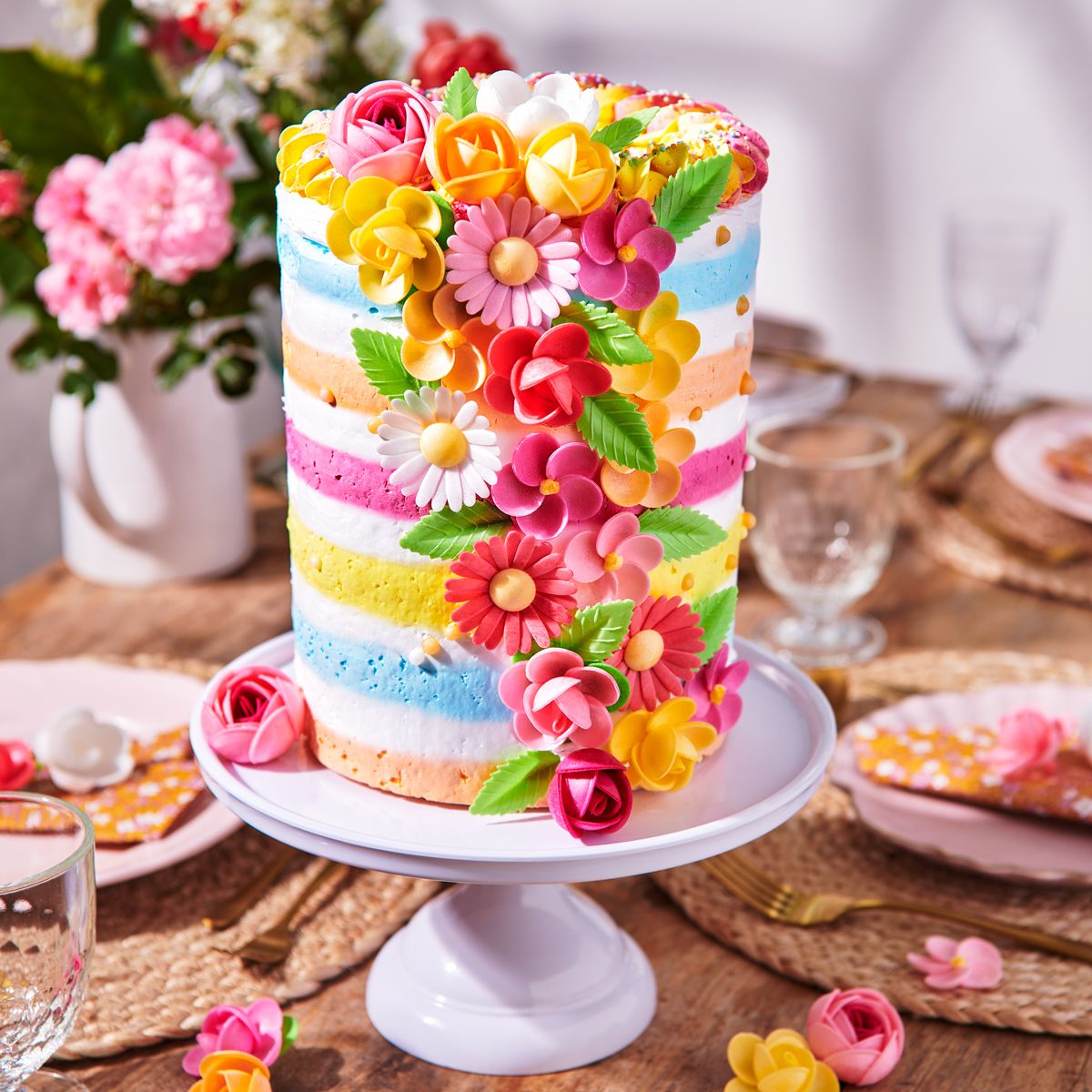FunCakes Spiselige Blomster Wafer Camellia 5pk 4