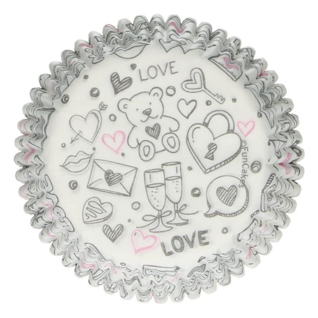 Muffinsform STD Love, 48 stk