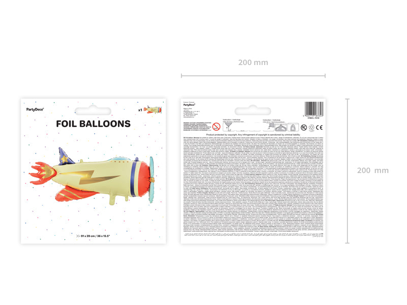 Folieballong Fly 91x39 cm 4