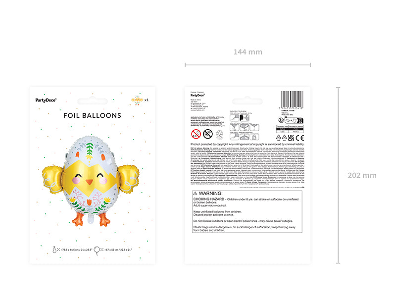Ballong Folie Kylling 78,5x64,5 cm 6
