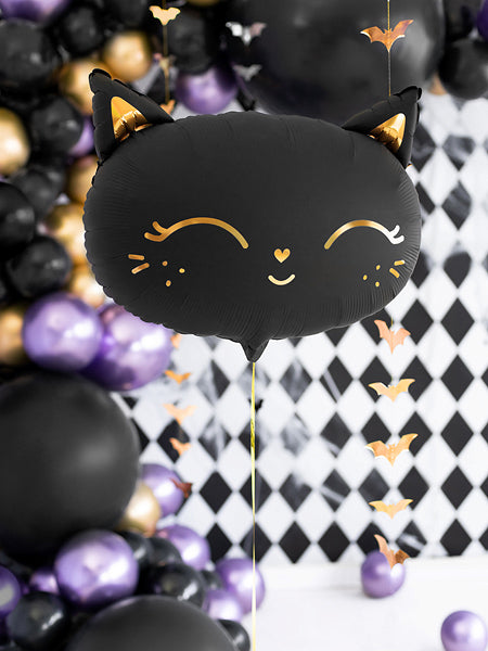 Ballong HalloweenKatt, Folie 48x36cm, 2