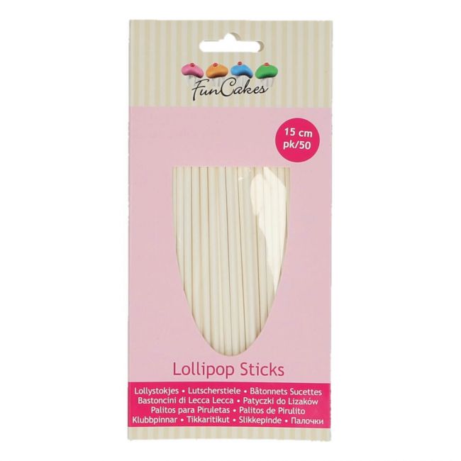 Lollipop pinner 50 stk, 15cm