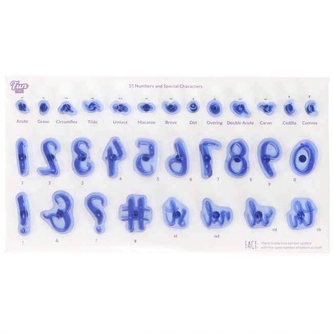 Preger Tall og Tegn Str ca 1,2 cm, 31dl PME 2