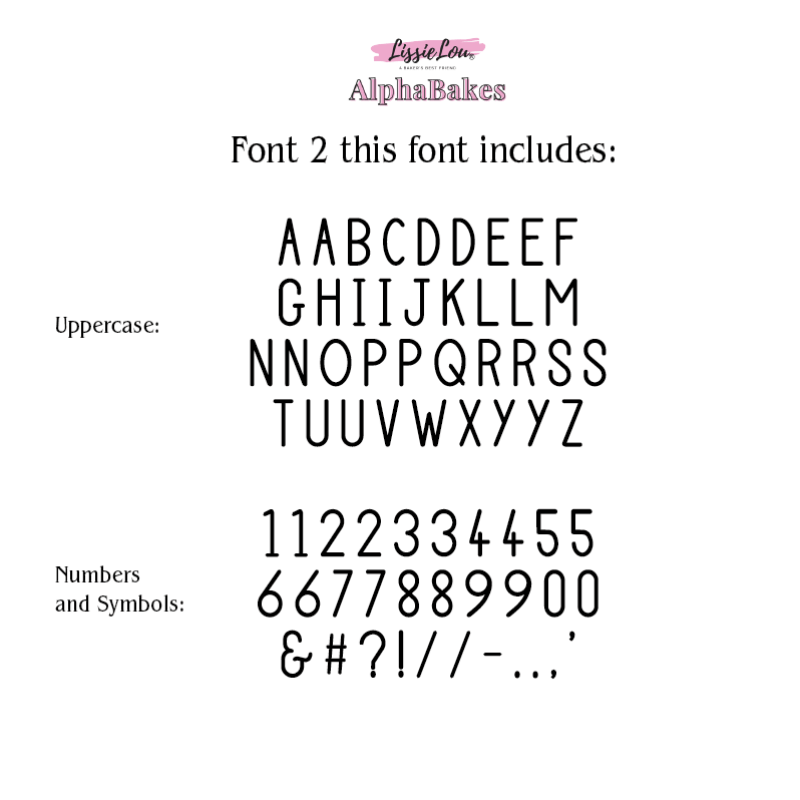 Tall og symboler Font 2 Small 4