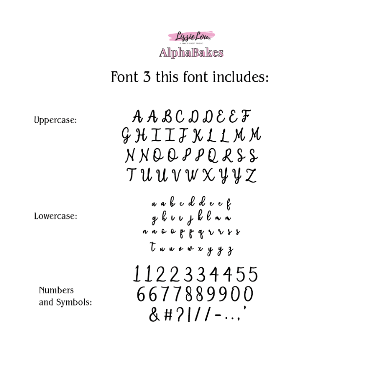 Tall og symboler Font 3 Large 4