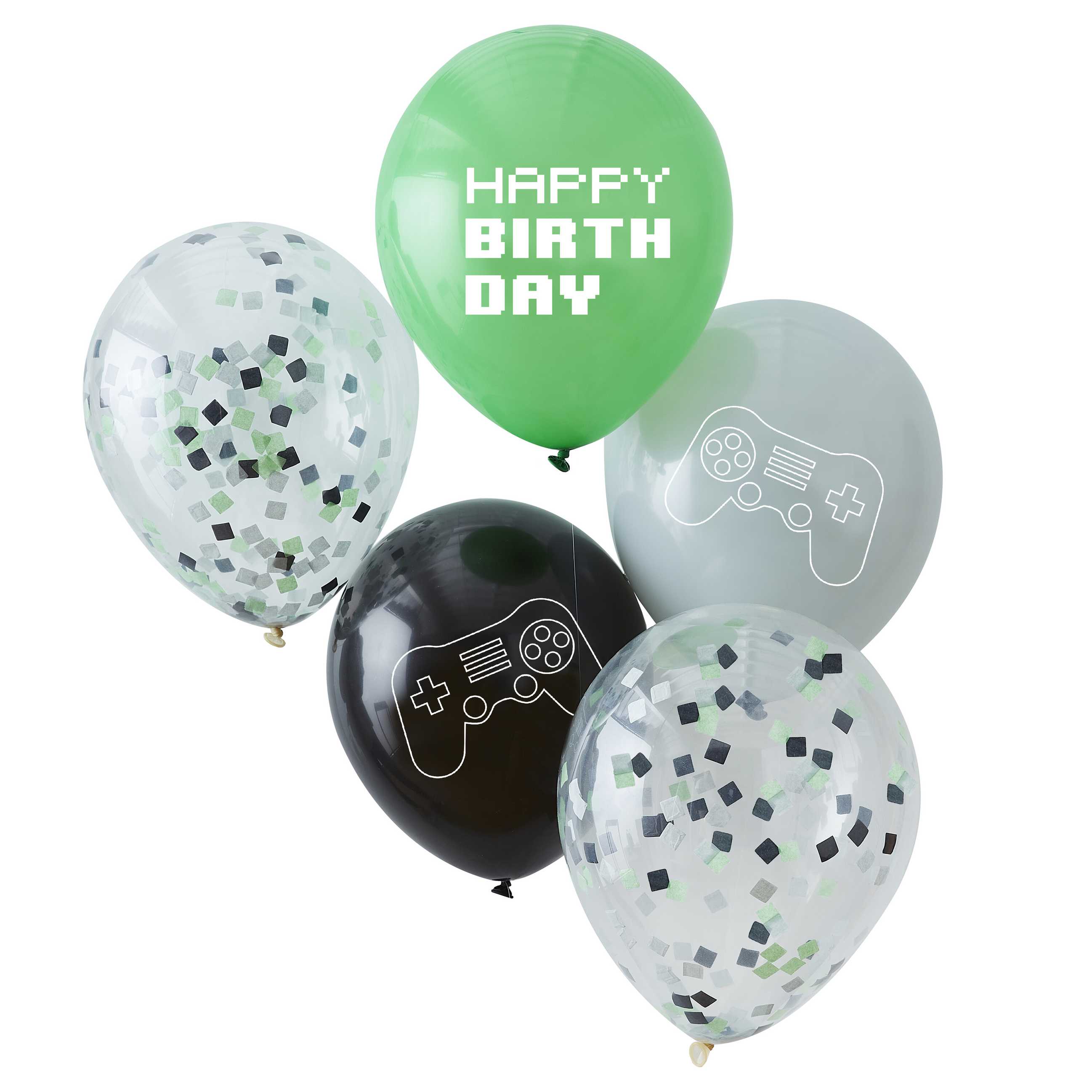 Ballonger Game On Controller Confetti ass, 30cm, 5