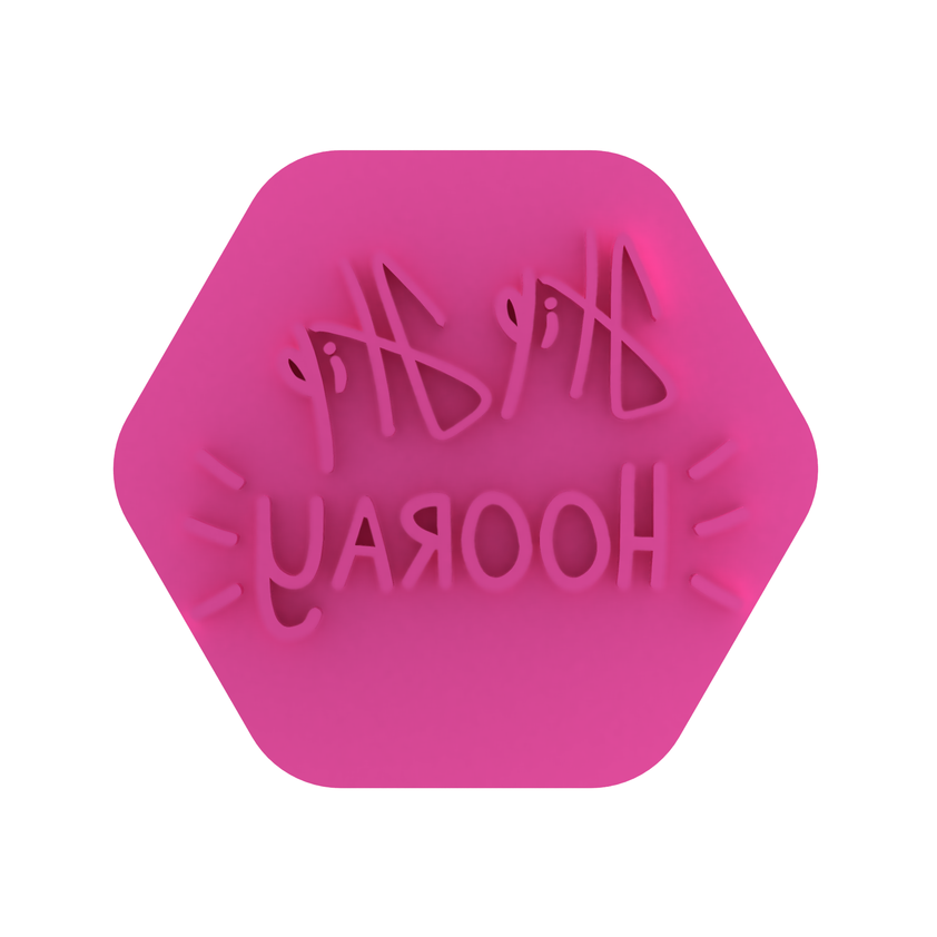 Hip Hip Hooray Cookie Stamp 2