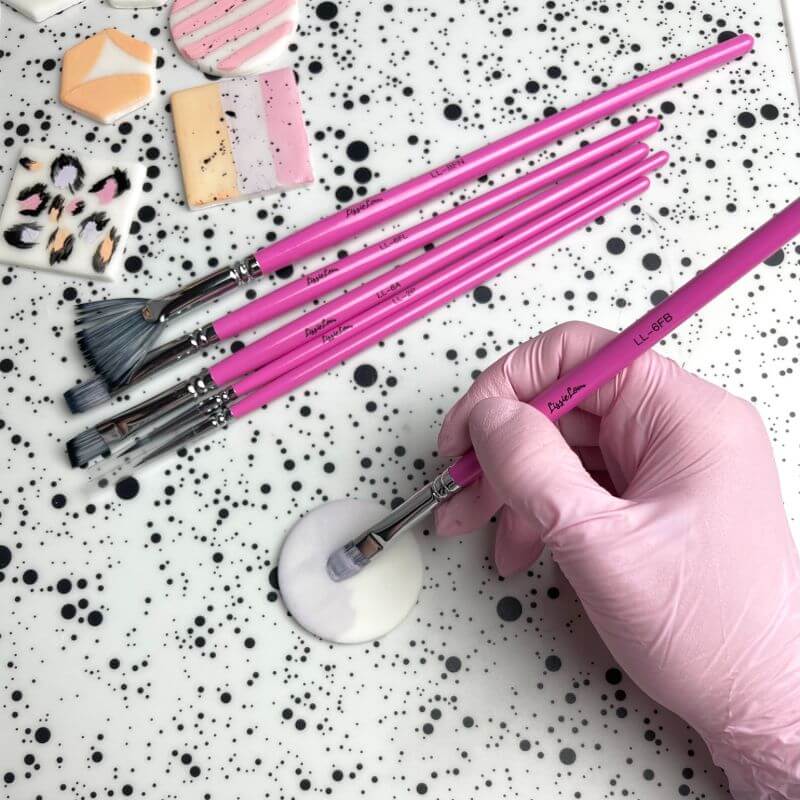 LissieLou Filbert Paint Brush Size 6 3