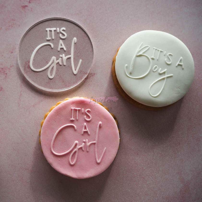 It's a Girl Cookie Embosser 2