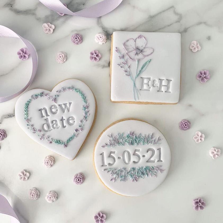 Floral Banner Cookie Embosser 6