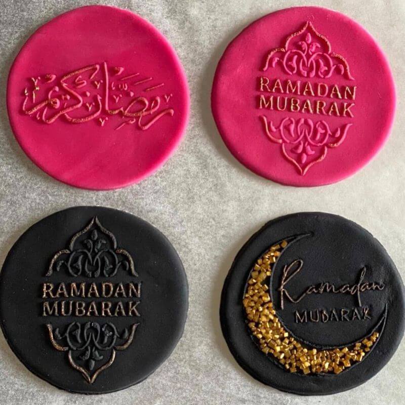 Ramadan Mubarak Moon Decorative Cookie Embosser 2