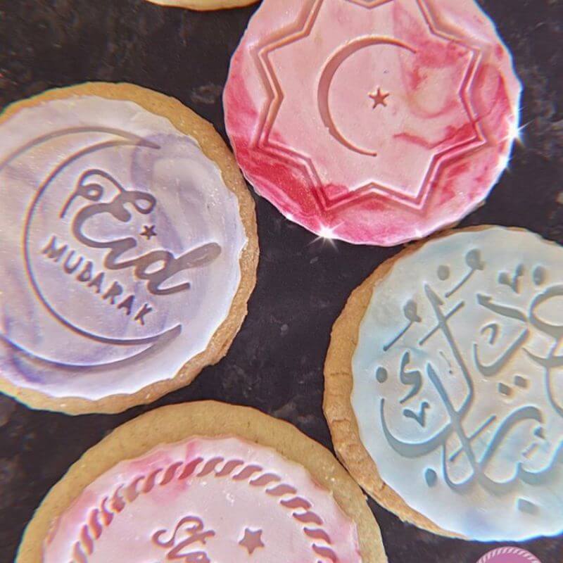 Eid Mubarak Calligraphy Cookie Stamp 4