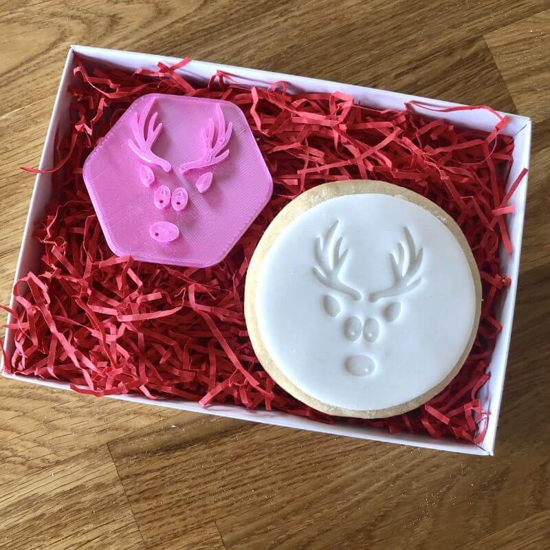 Reindeer Antlers Cookie Stamp (6W)