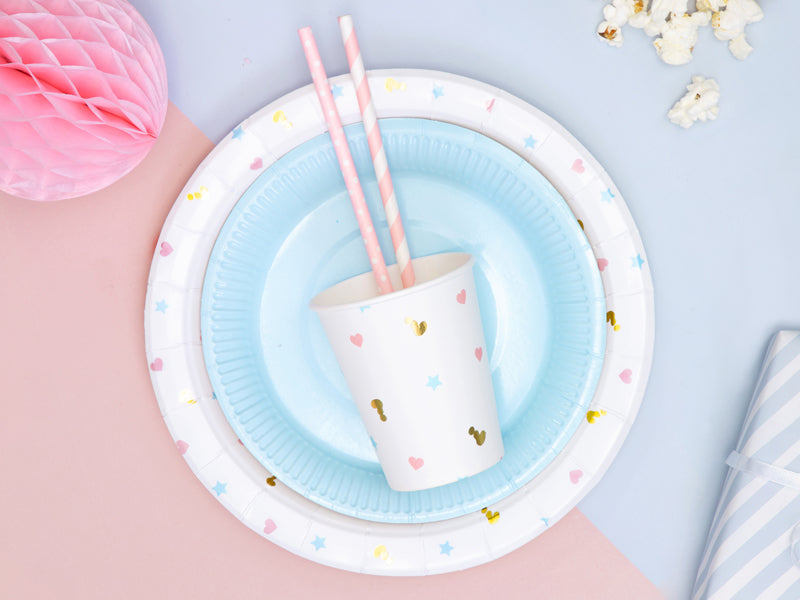 Drikkekrus i papp Gender Reveal 6pk 2