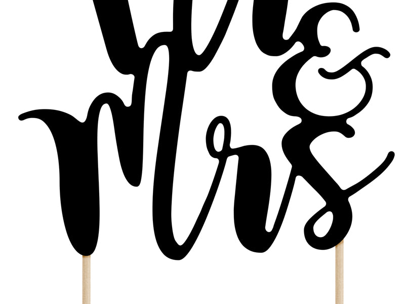 Kaketopper Mr & Mrs Black 25,5cm 2