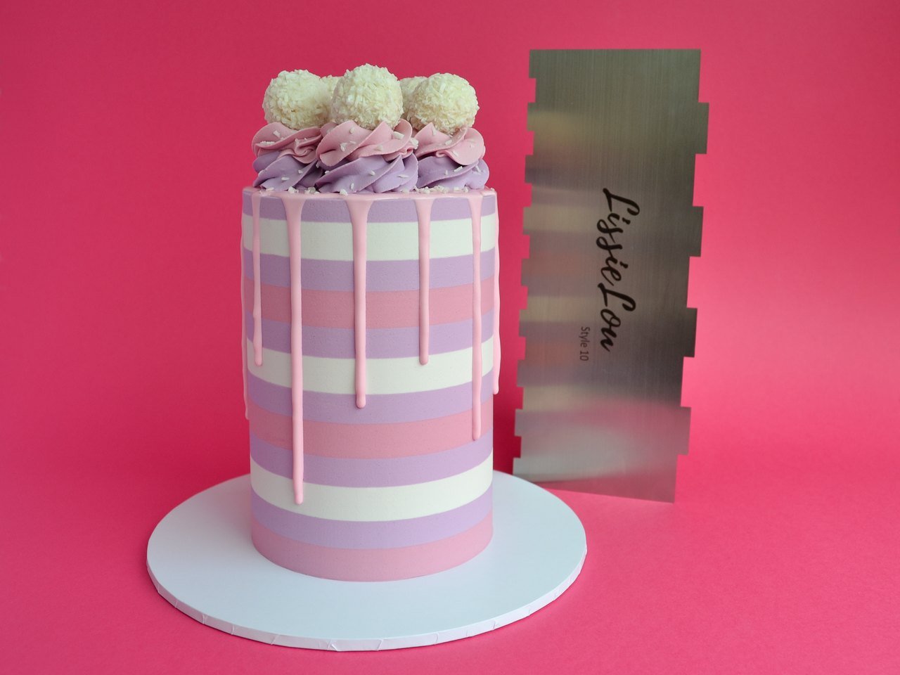 Kakeskrape Metall Dobbel Stripe (Style 10) 5