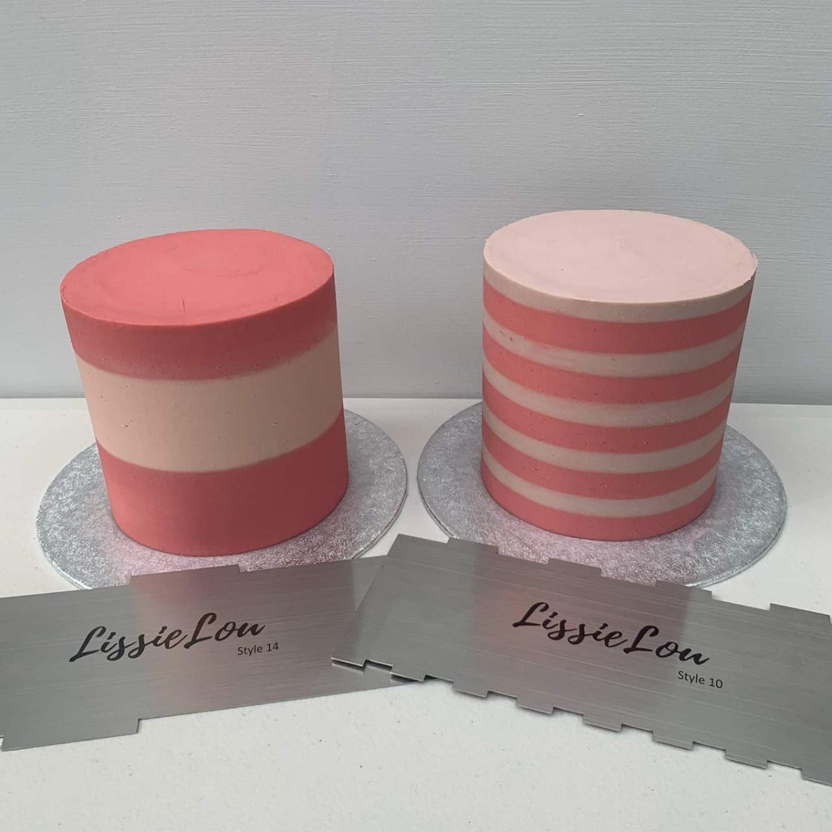 Kakeskrape Metall Dobbeltsidet Bred Stripe (Style 2