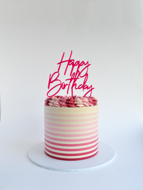 Kakeskrape Metall Dobbelsidet Smale Striper (style 7