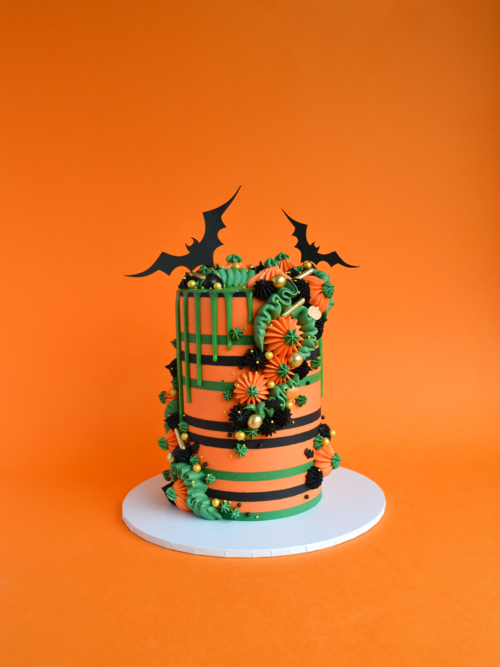 Kakeskrape Metall Dobbelsidet Smale Striper (style 2