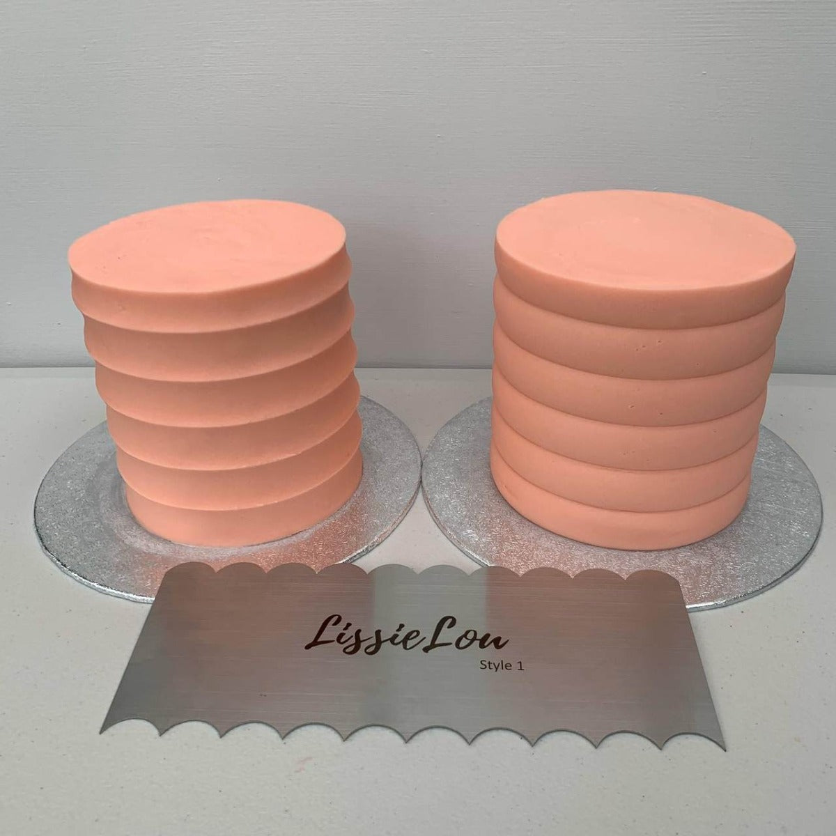 Kakeskrape Metall Dobbelsidet Bølger (Style 1) 5