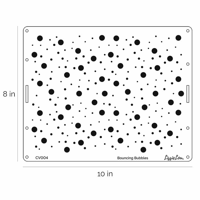 Bouncing Bubbles Kake Stensil 2