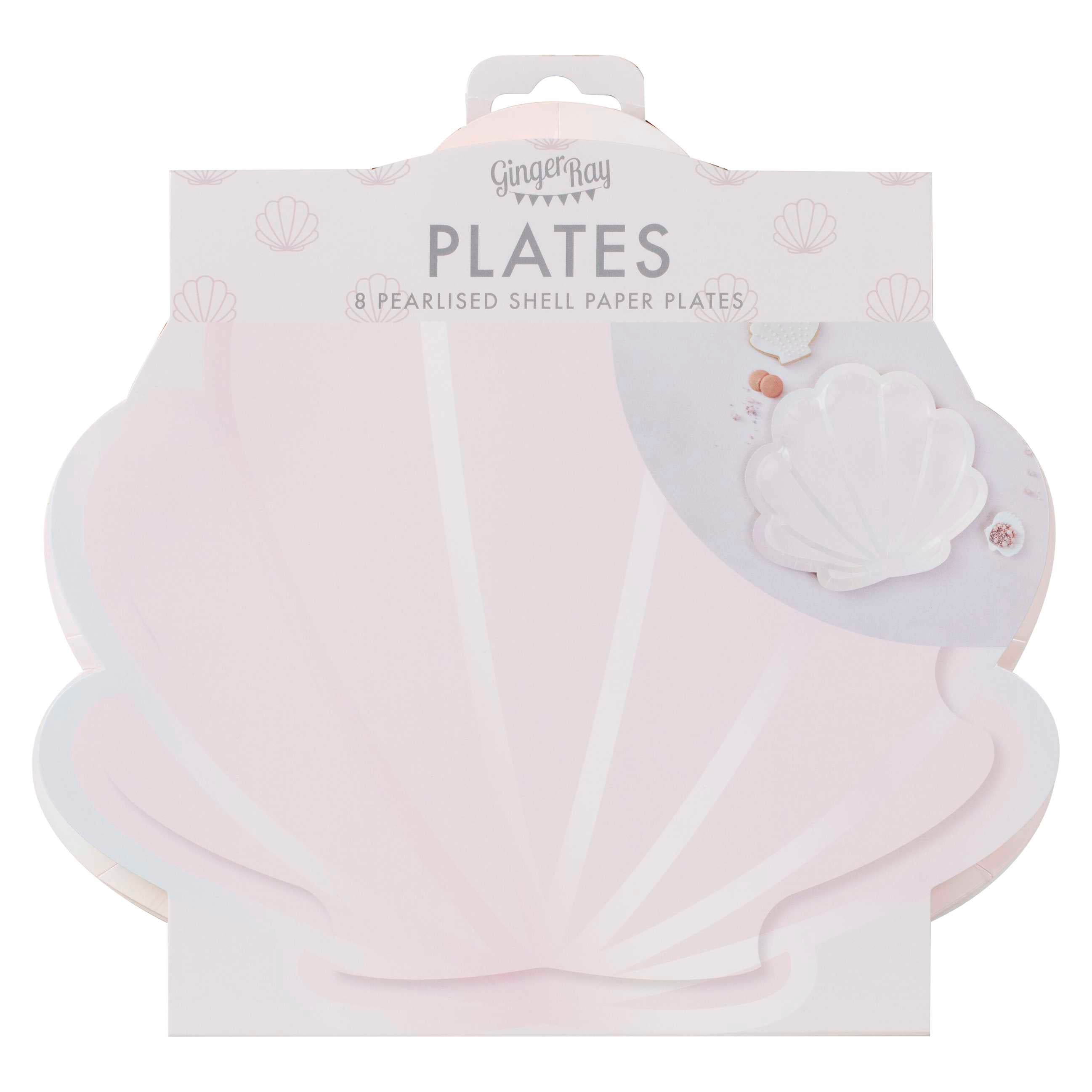 Papptallerken Mermaid Magic Shaped, 25x23cm, 8 stk 3