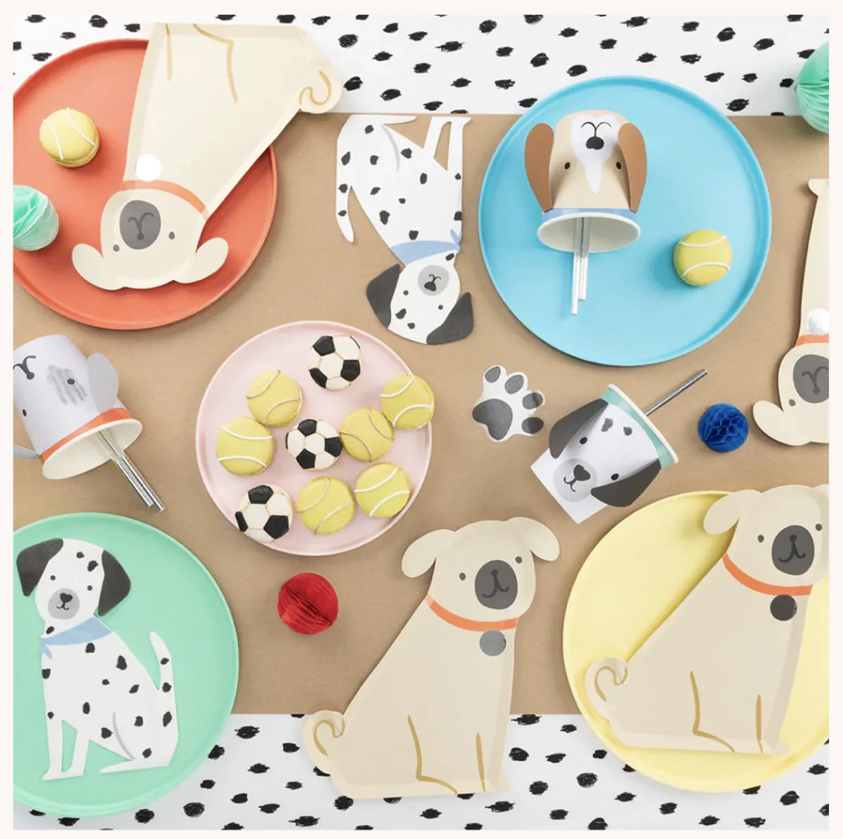 Meri Meri Tallerkener Pug Hund 2