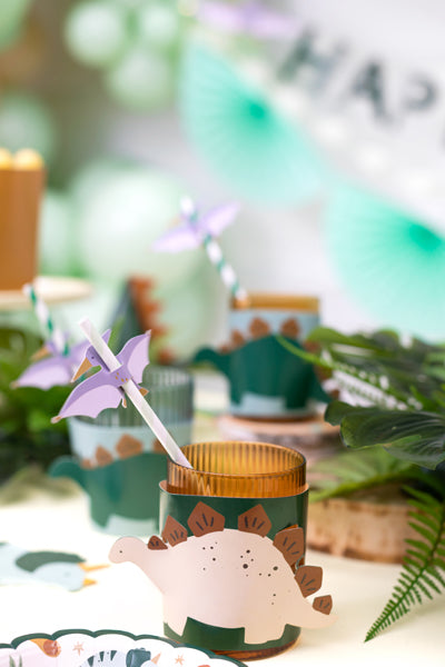 Sleeve for glass Dinosaur, 6 stk 5