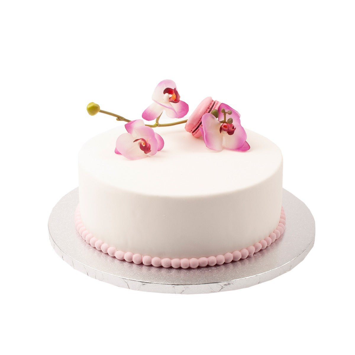 Kakebrett runde 12mm tykk, 2pk, Sølv 35cm