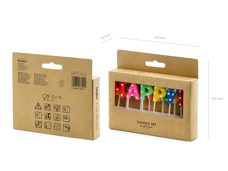Kakelys Happy Birthday Mix 2,5cm, 13dl 3