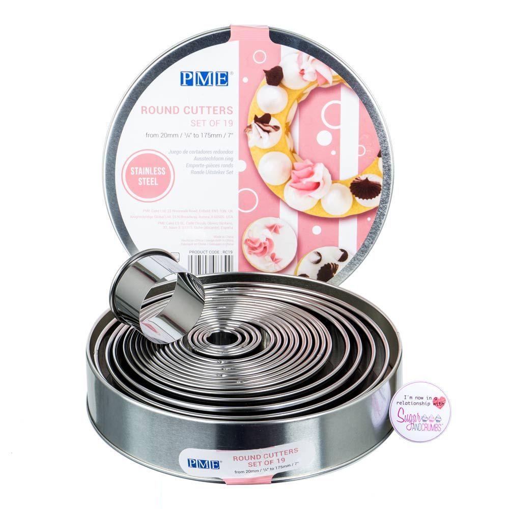 Utstikkersett Runde 19 stk i stål PME
