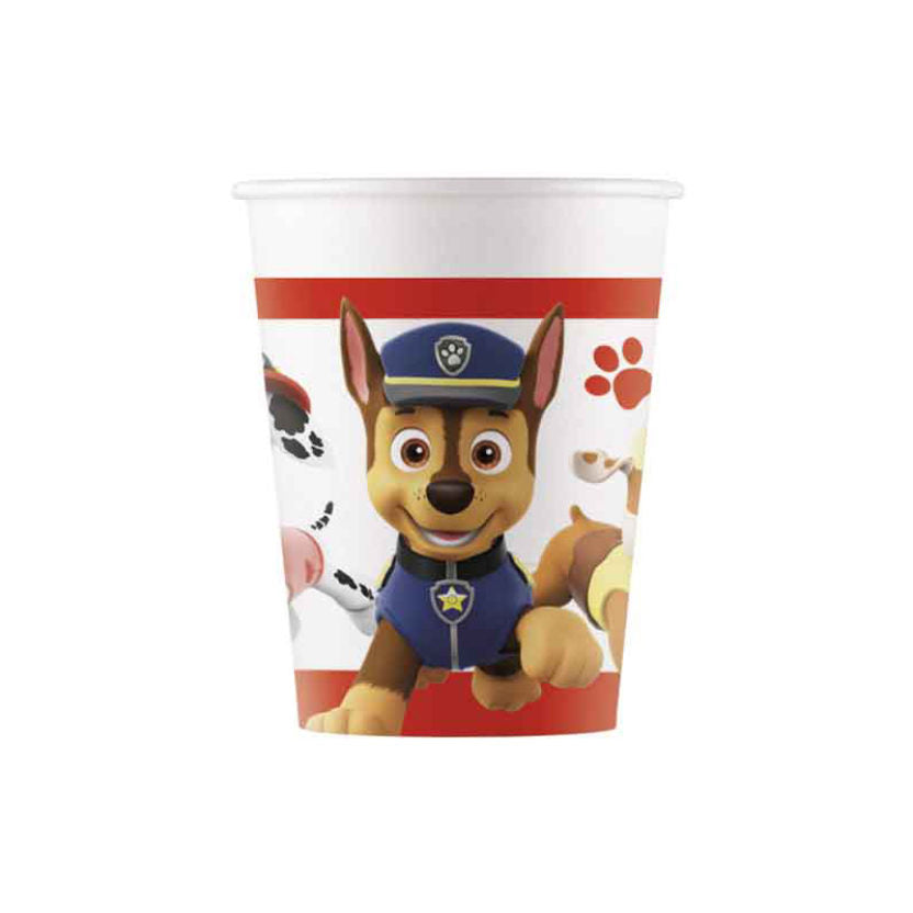 Drikkekrus i Papp, Paw Patrol 8 stk