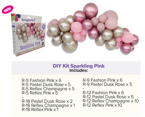 Ballongbue Sparkling Pink 240 cm 3