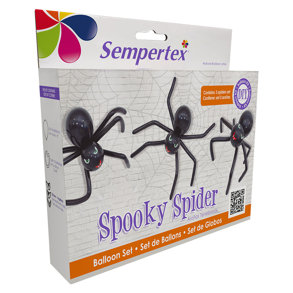 Ballonger Spooky Spider sett, 3 stk 2