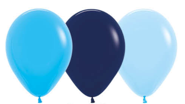 Ballonger Blå Ass Fashion 30cm, 12 PK