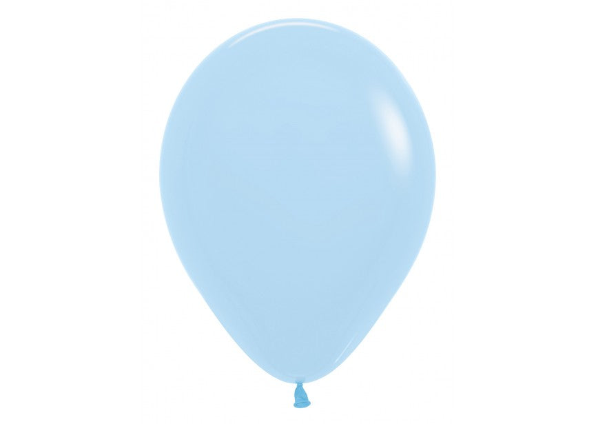 Ballonger Blå Pastel Matt 30cm, 100 PK