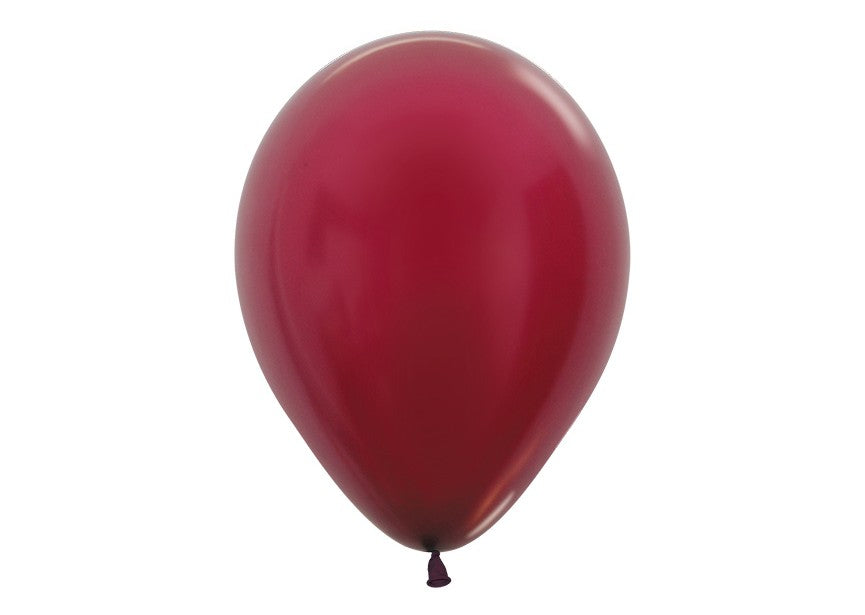 Ballonger Burgunder Metallic 30cm, 100 PK