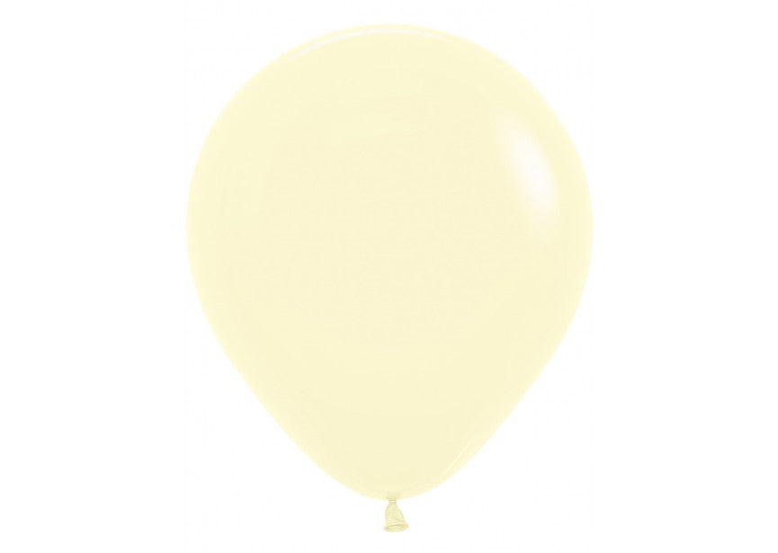 Ballonger Gul Pastel Matt 46cm, 50 PK