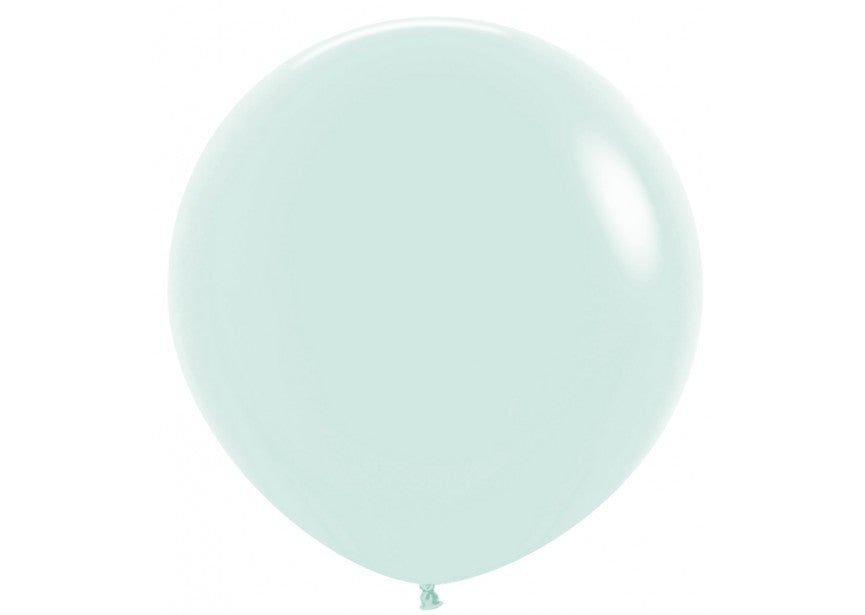 Ballonger Grønn Pastel Matt Runde 60cm, 10 PK