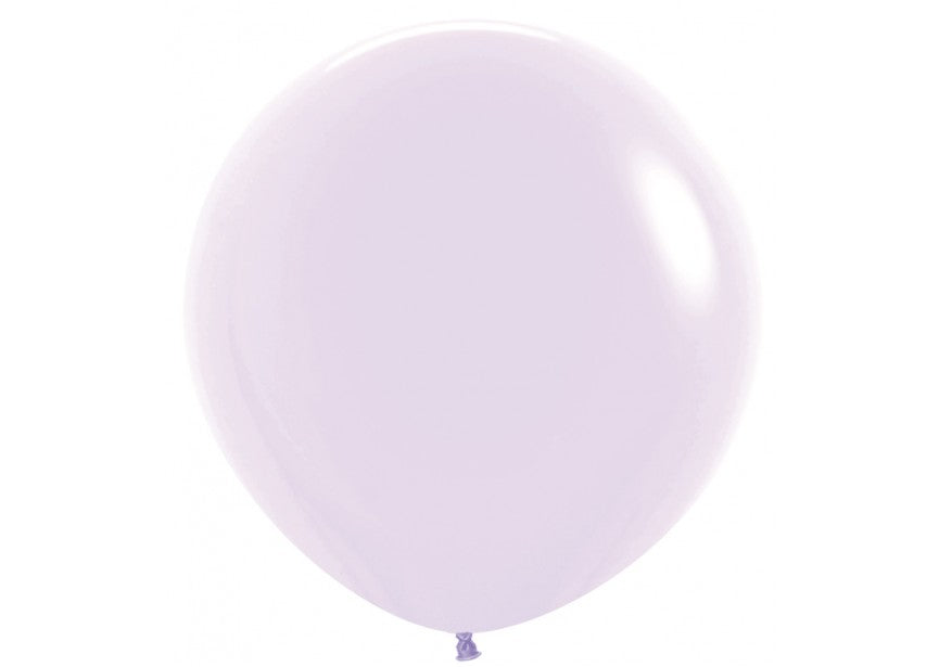 Ballonger Lilla Pastel Matt Runde 60cm, 10 PK