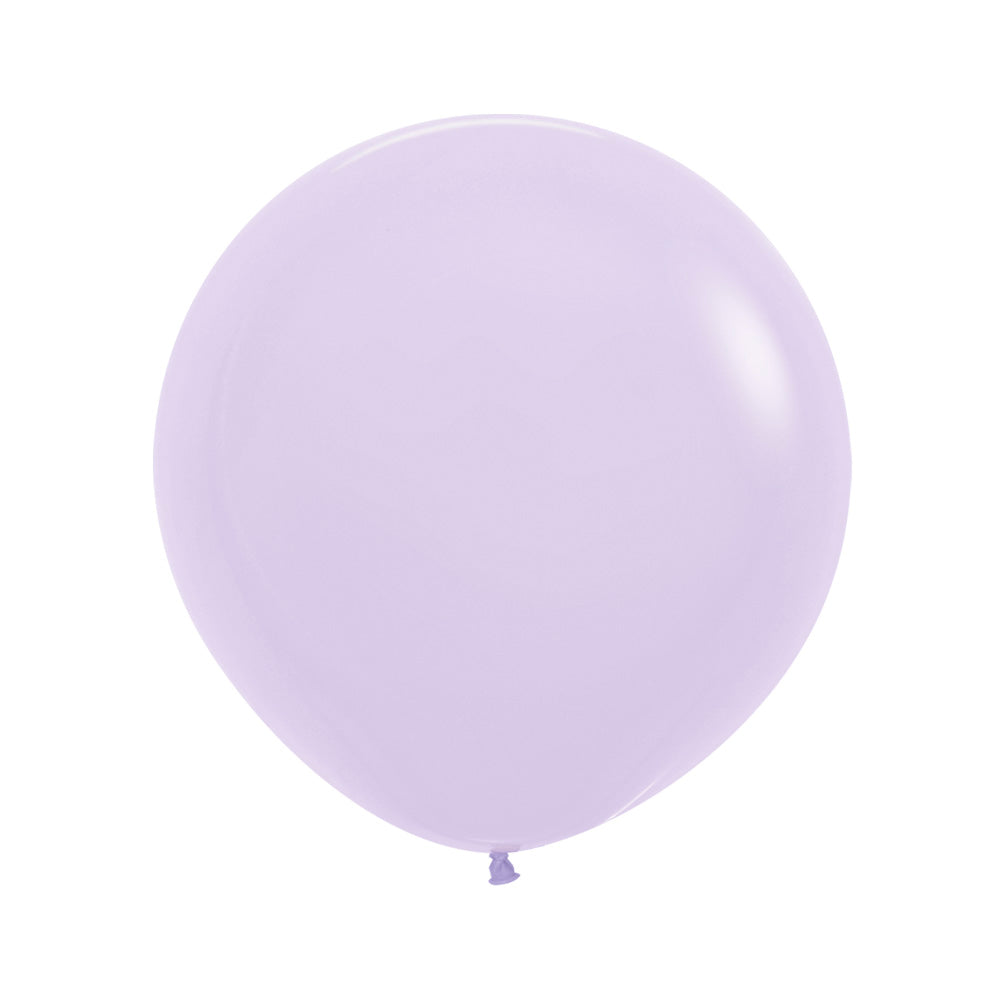 Ballonger Lilla Pastel Matt Runde 90cm, 10 PK