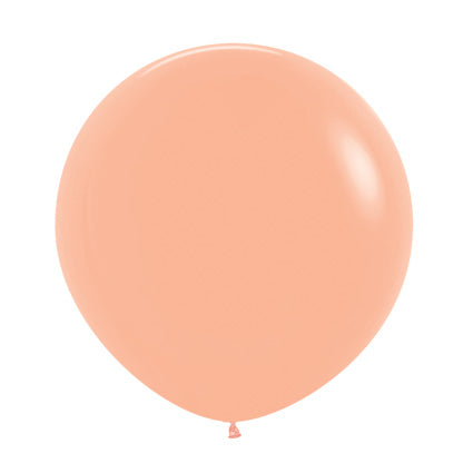 Ballonger Fersken Pastel Matt Runde 60cm, 10 PK