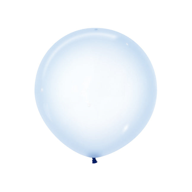 Ballonger Blå Crystal Pastel Runde 60cm, 10 PK