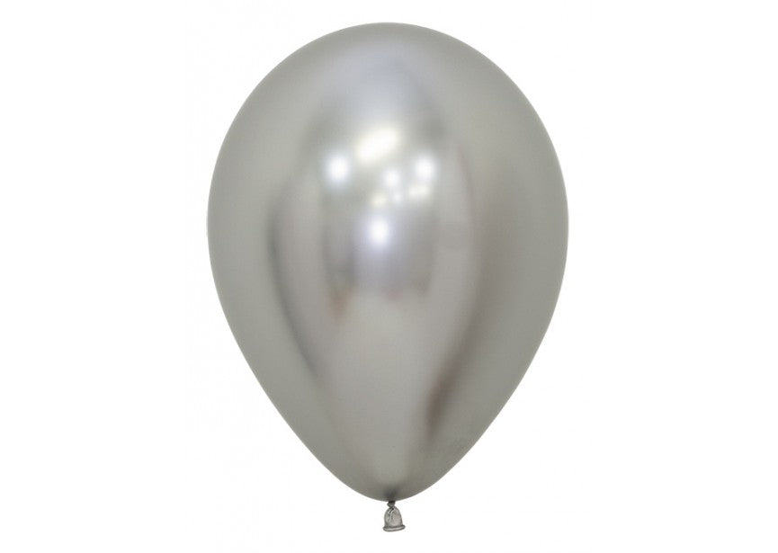 Ballonger Sølv Reflex 13cm, 50 PK