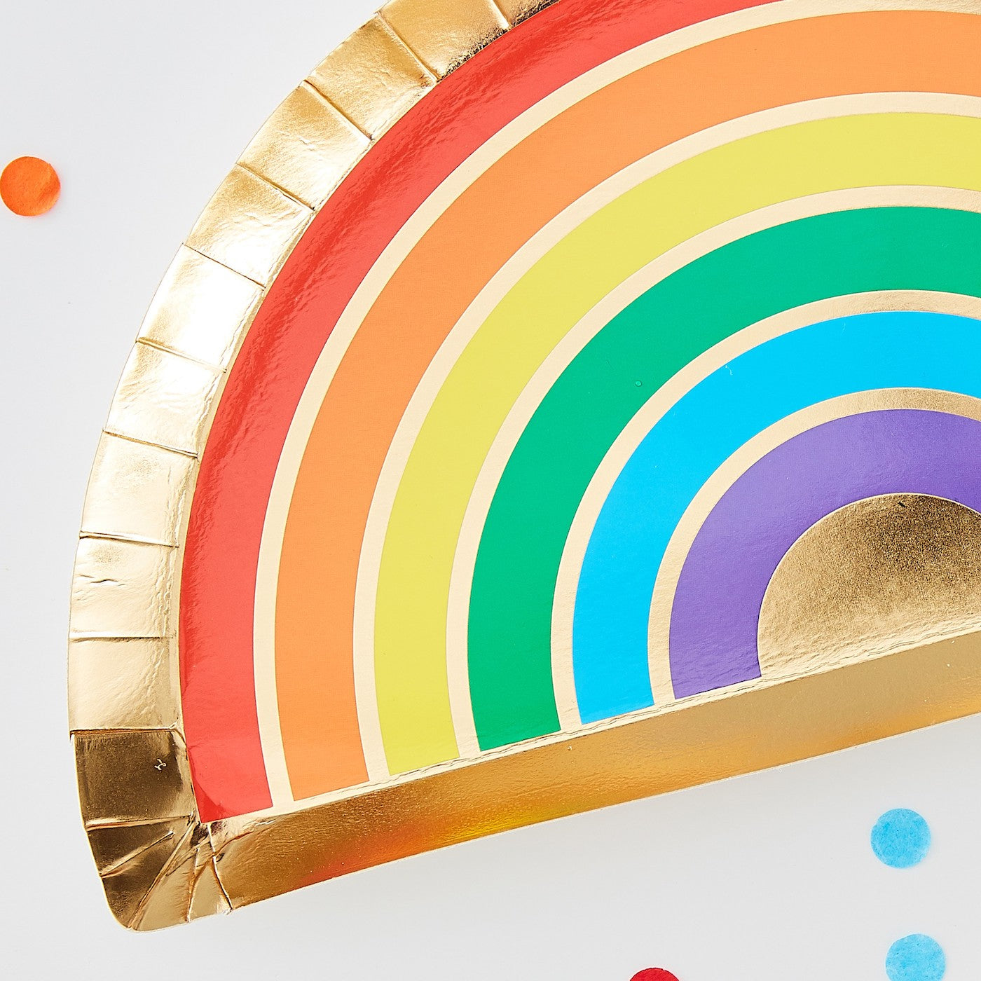 Papptallerken Rainbow 8stk 3