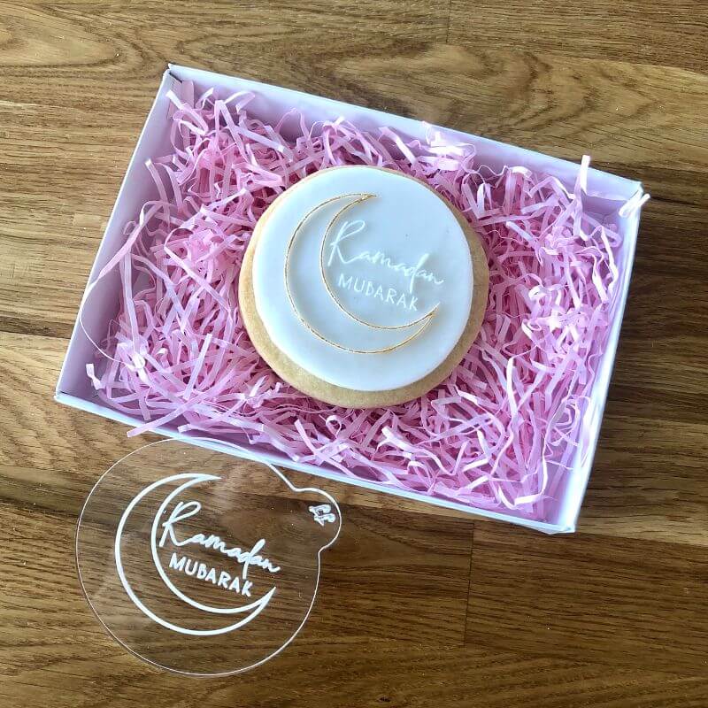 Ramadan Mubarak Moon Decorative Cookie Embosser