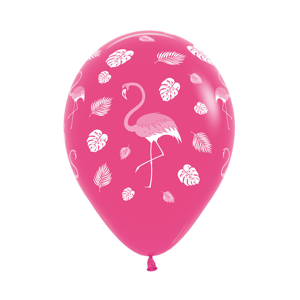 Ballonger Flamingo Rosa ass 30cm, 12 PK 2