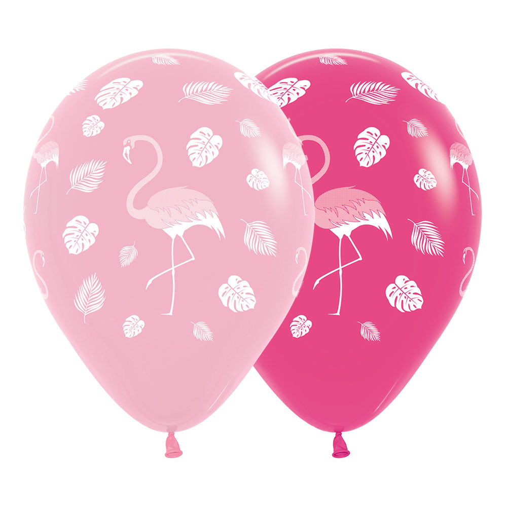 Ballonger Flamingo Rosa ass 30cm, 12 PK