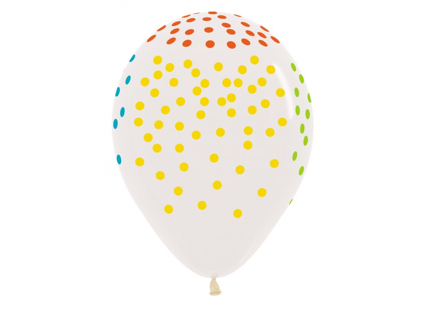 Ballonger Multicolor Confetti 30cm, 12 PK 3